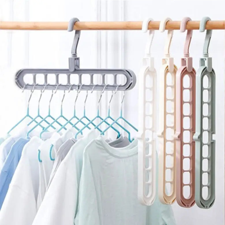 9 Slots Clothes Hanger