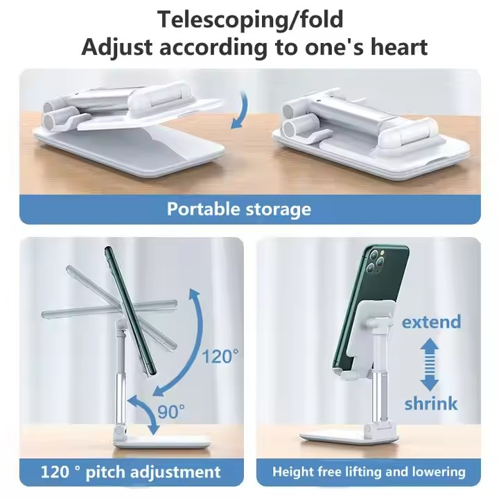 Folding DeskTop Phone Holder