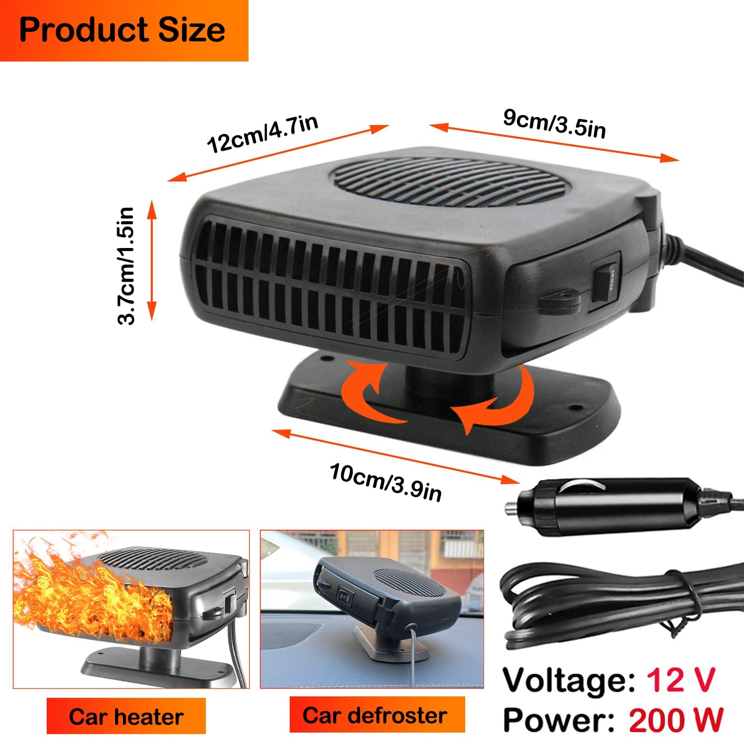 2 In1 Fast Heating & Cooling Fan