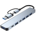 7 in 1 Port Alloy Expansion Dock HUB