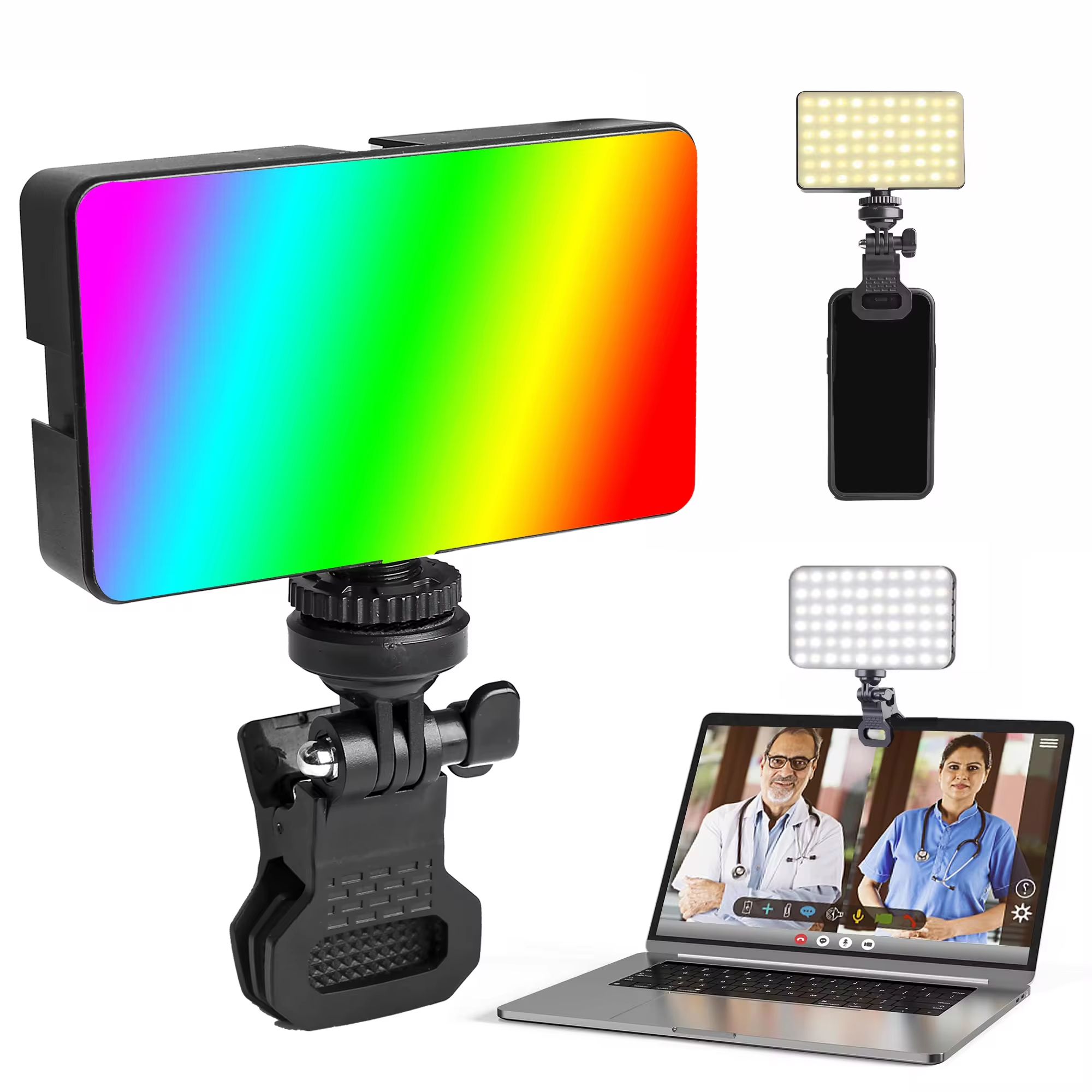 Portable LED Fill Light for Video Calls