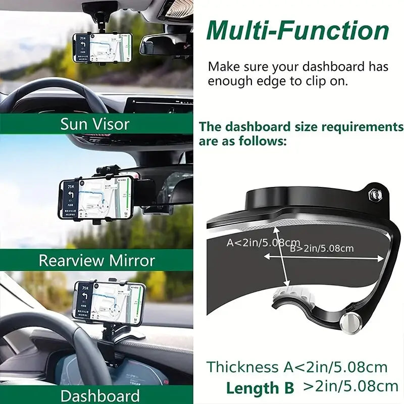 360Rotating Car Phone Holder