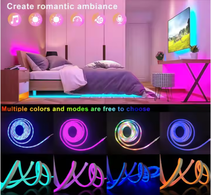 RGBIC LED Neon Light Strips (5M)