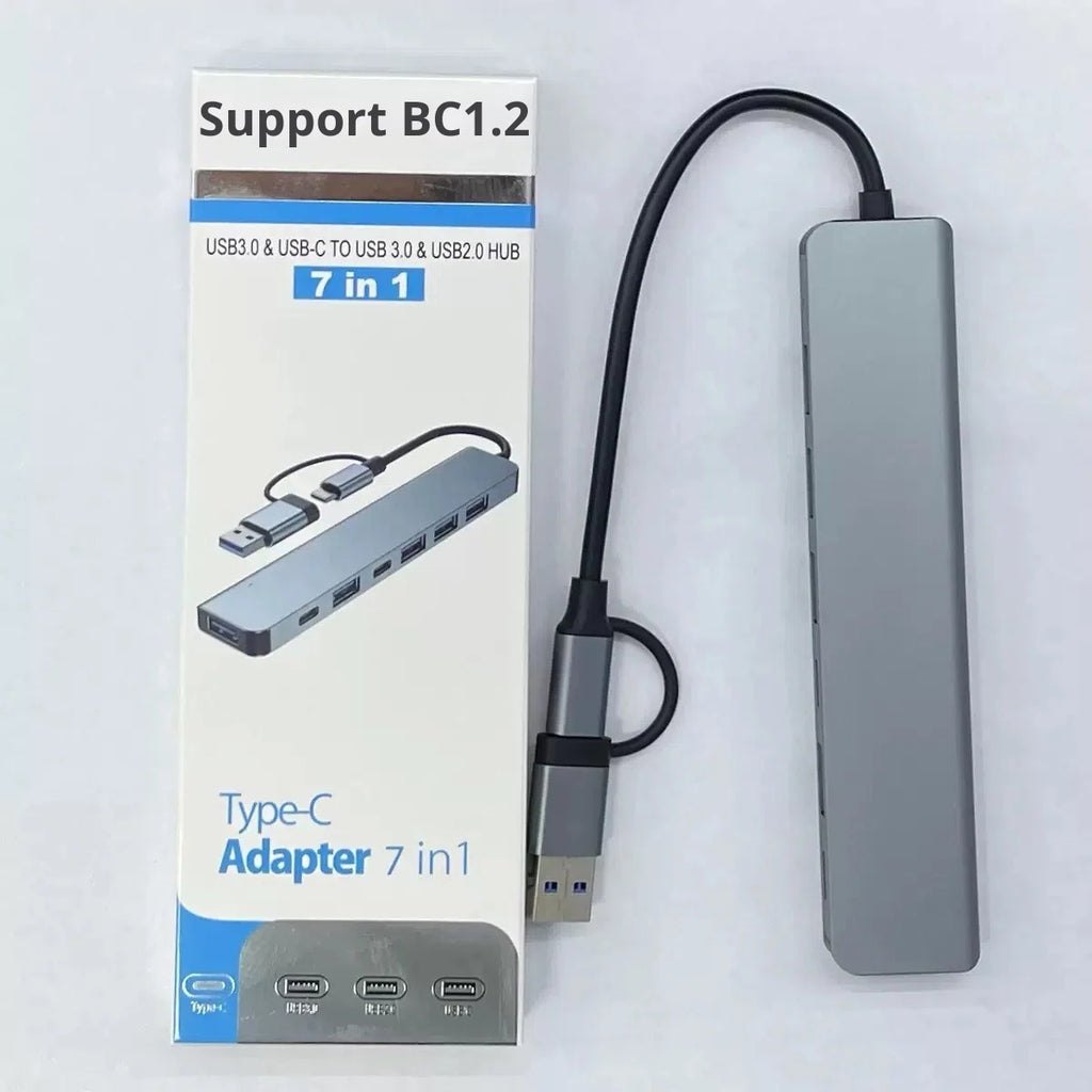 7 in 1 Port Alloy Expansion Dock HUB