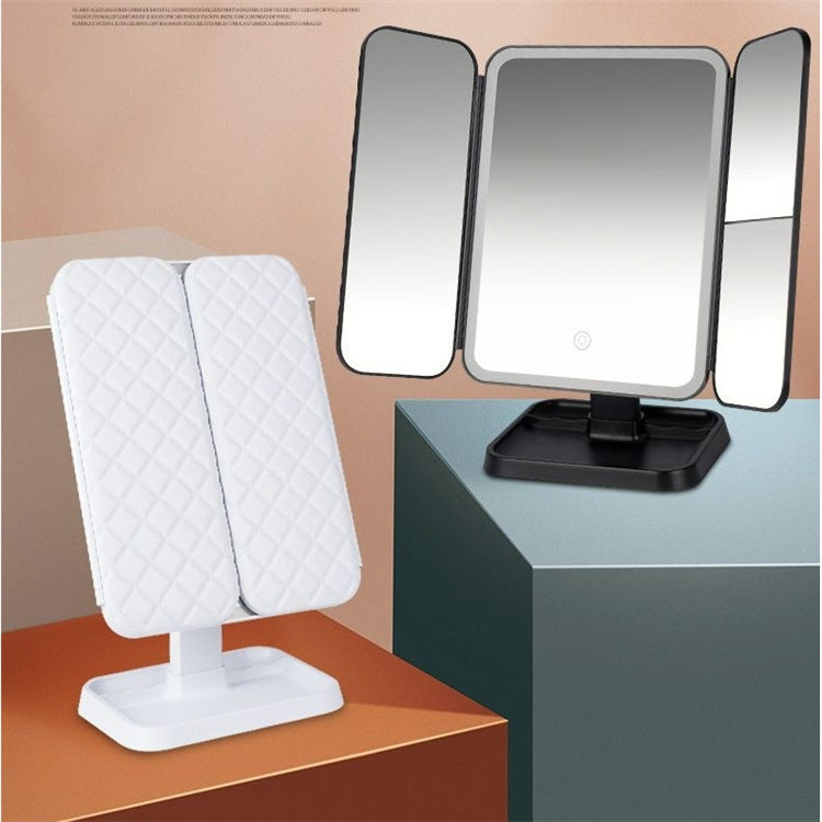 Foldable LED Makeup Mirror