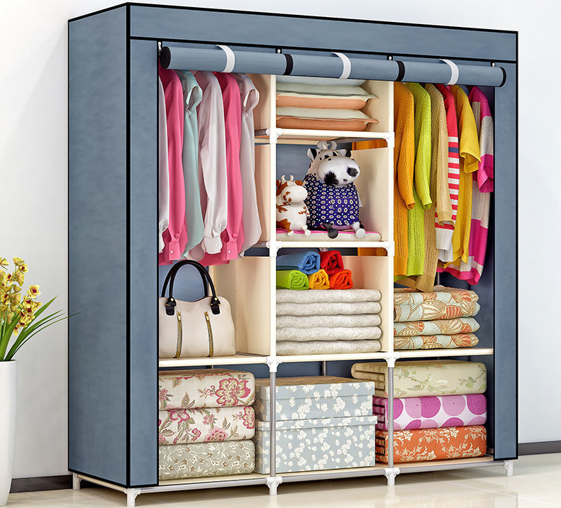 Portable Fabric Wadrobe (3Columns)