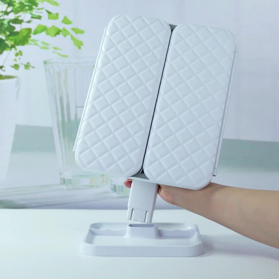 Foldable LED Makeup Mirror