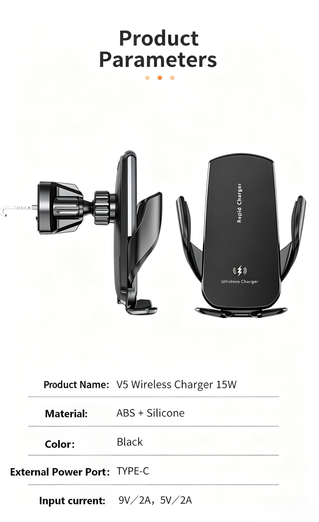 Car Wireless Charging Stand
