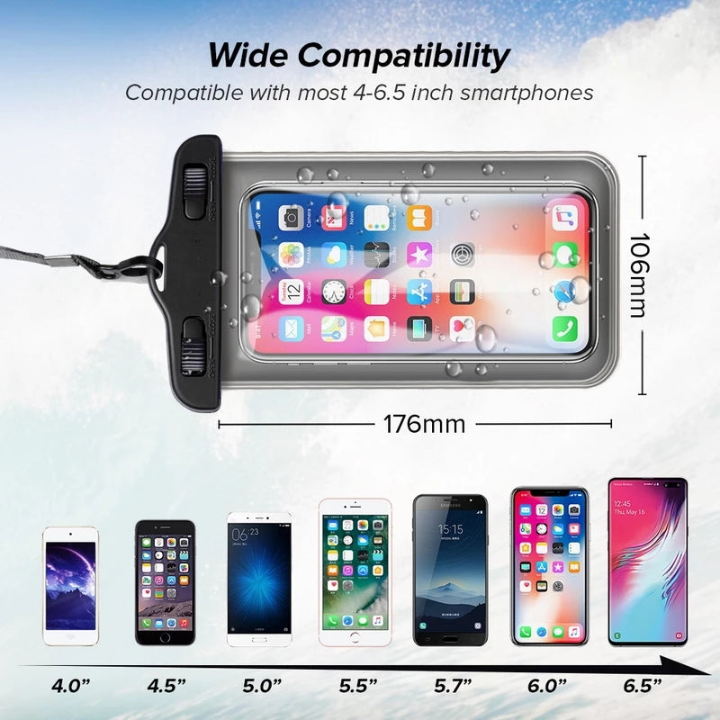 Waterproof Phone Case With Neck Strap