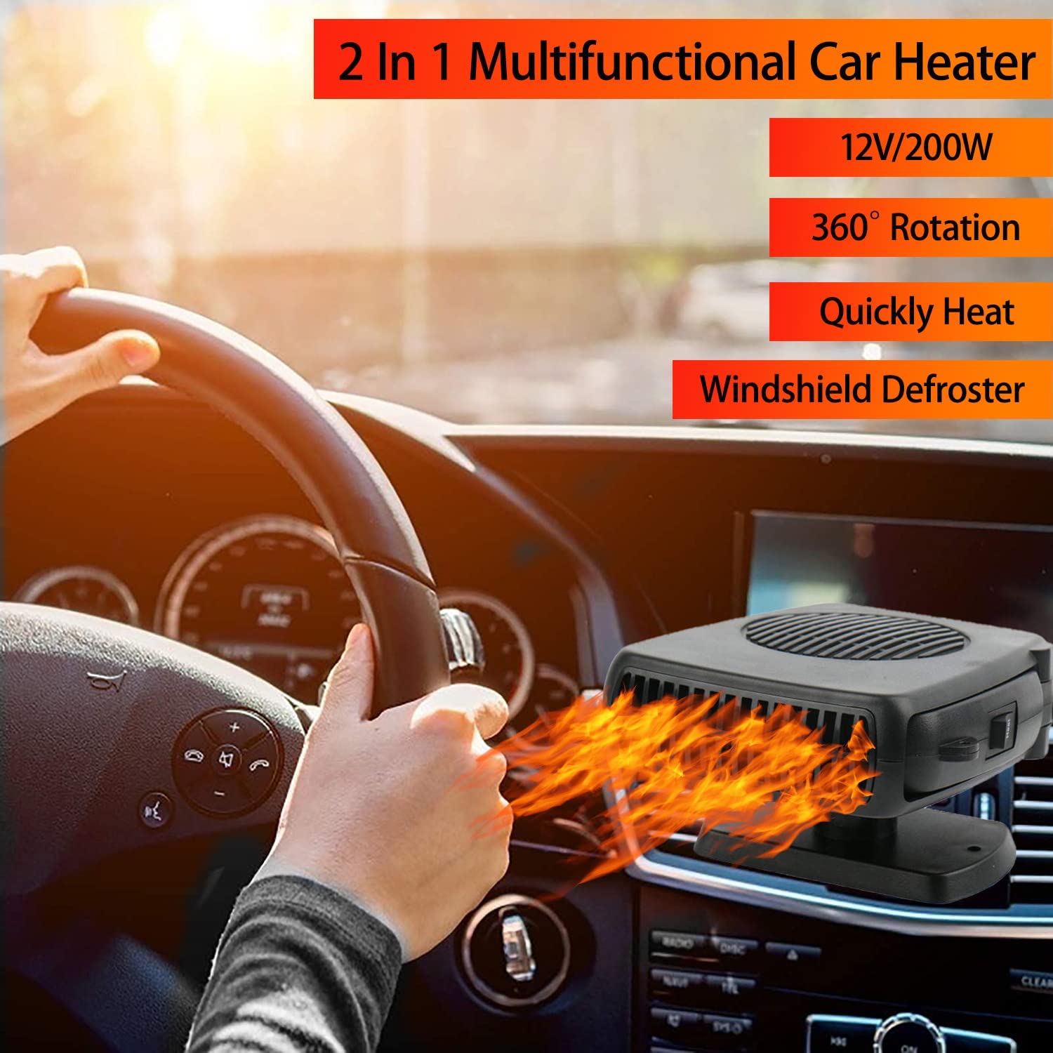 2 In1 Fast Heating & Cooling Fan