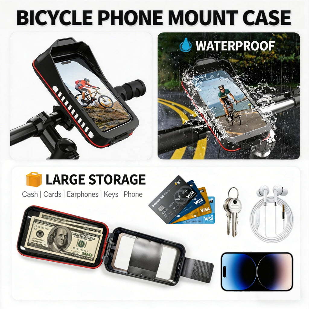 WaterProof Bicycle Phone Mount