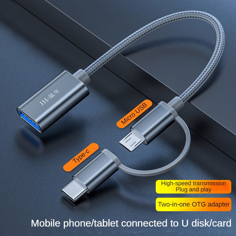 2 in 1 OTG Adapter Cable