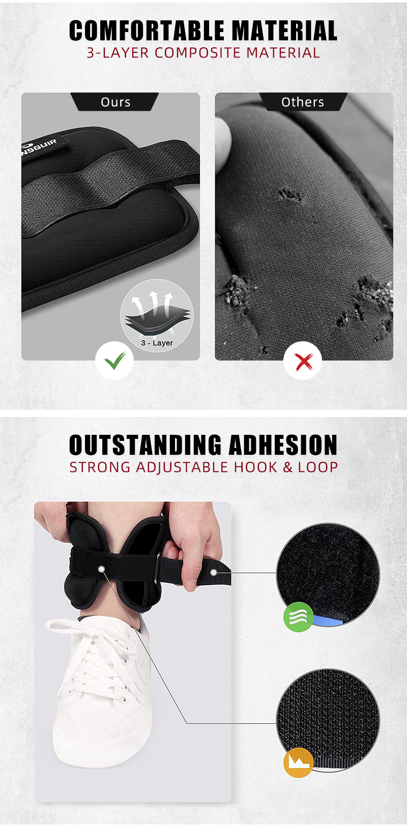 Ankle Weights (1Pair - 2Kgs)