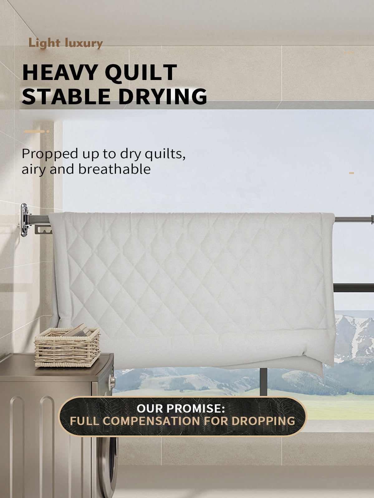 Wall-Mounted Clothes Drying Rack