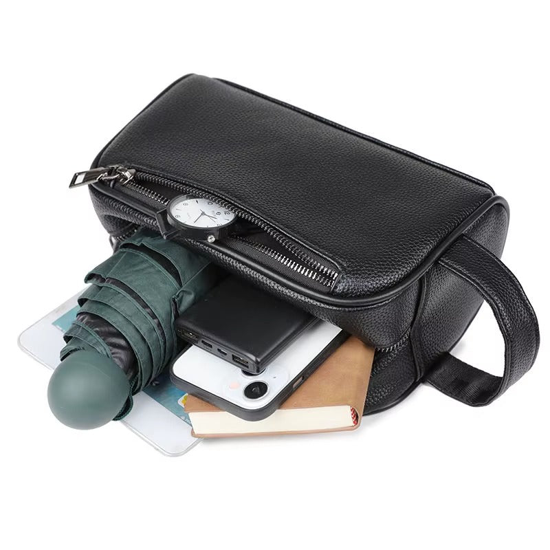 Leather Toiletries Bag for Men