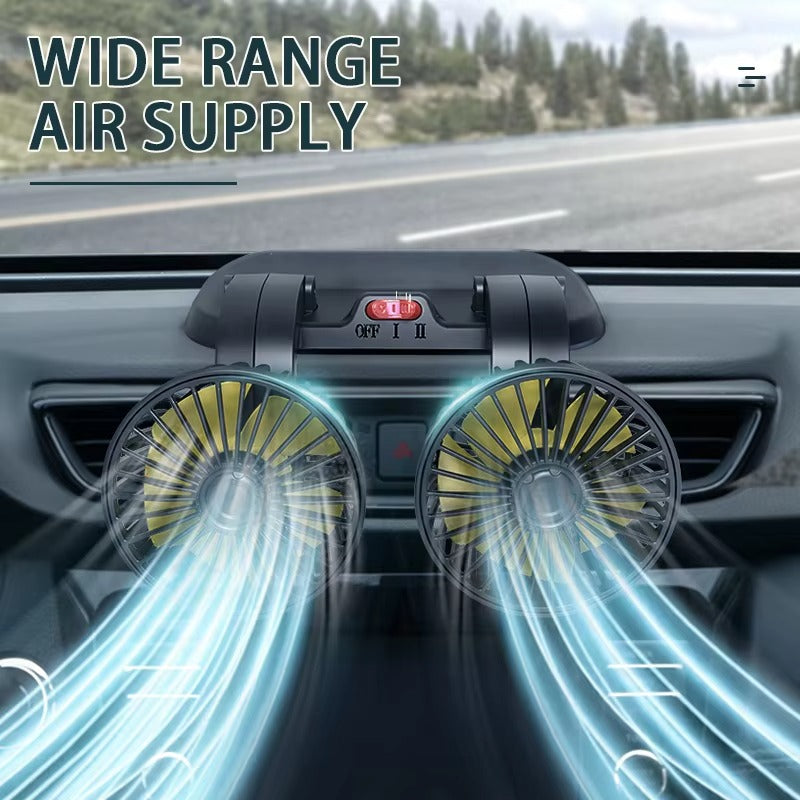 Double Head Portable Car fan