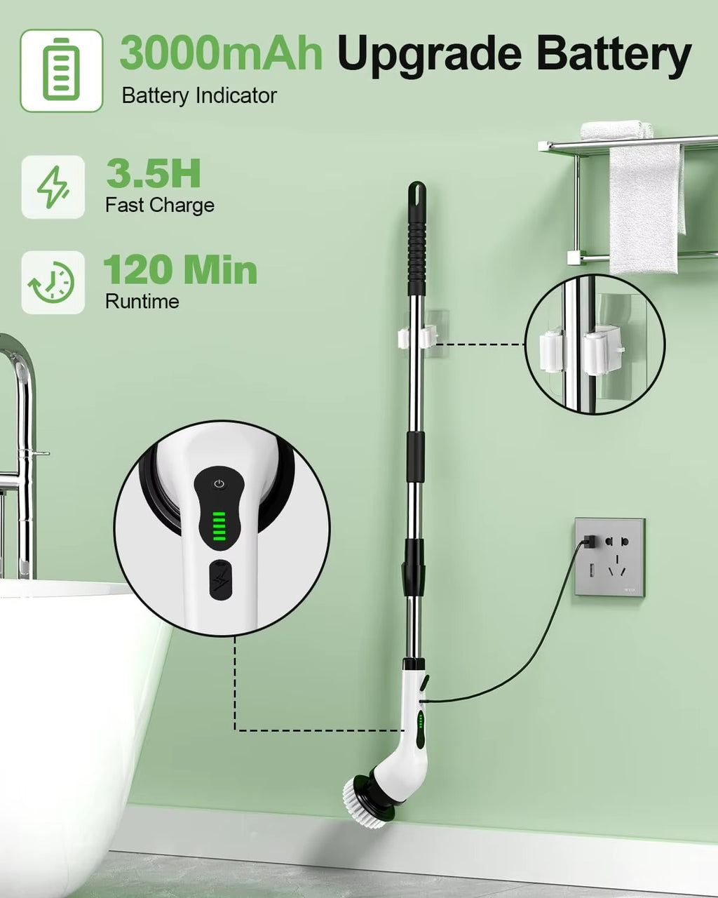 8in1 Electric Spin Scrubber
