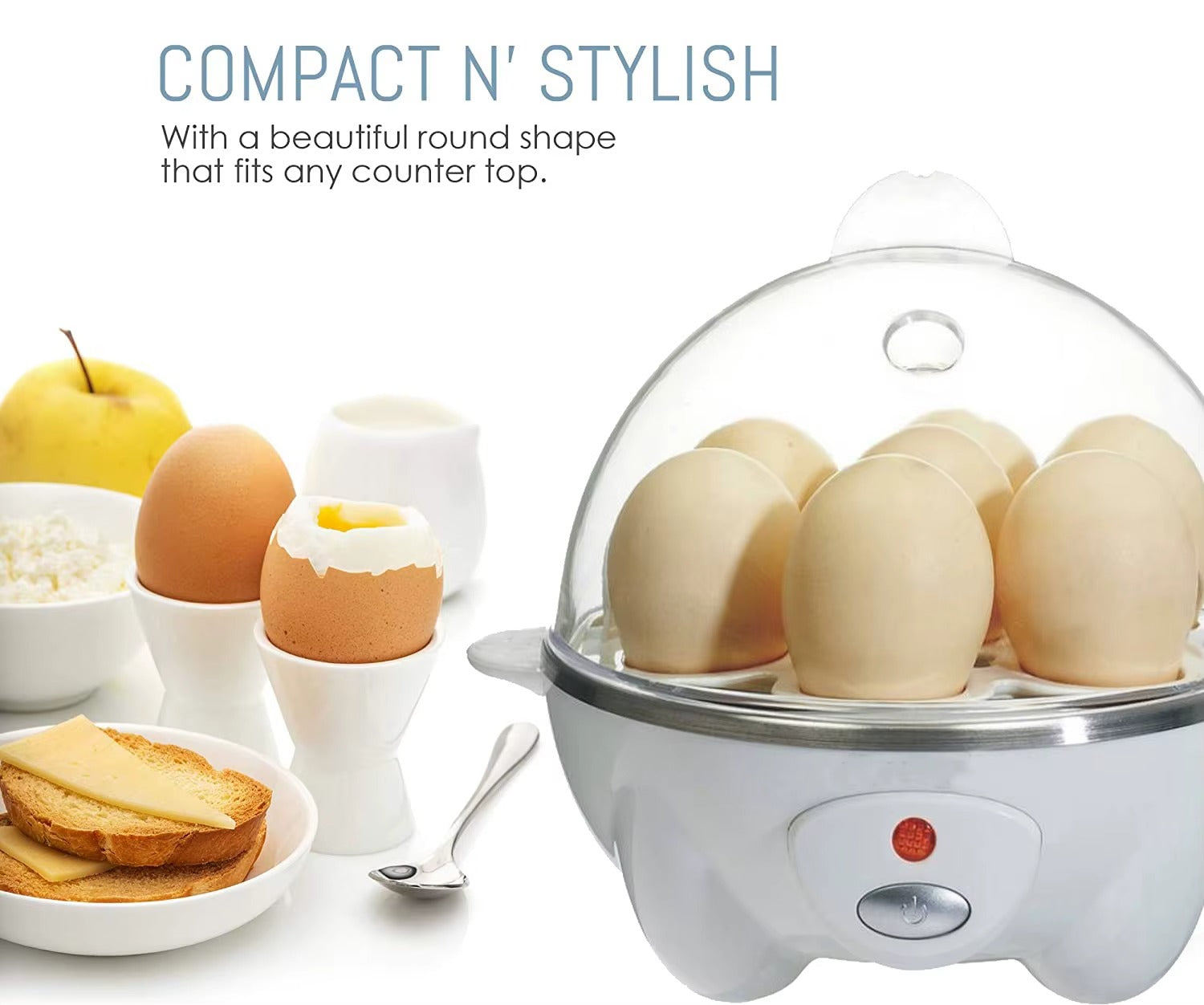Rapid Egg Boiler Steamer Cooker