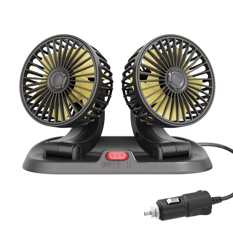 Double Head Portable Car fan