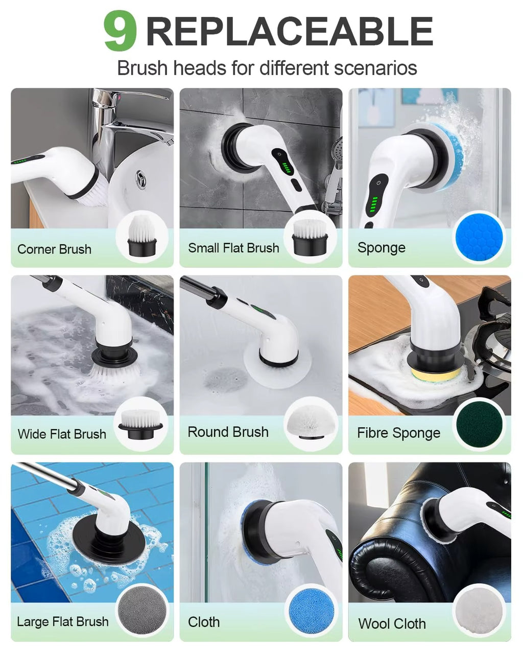 8in1 Electric Spin Scrubber