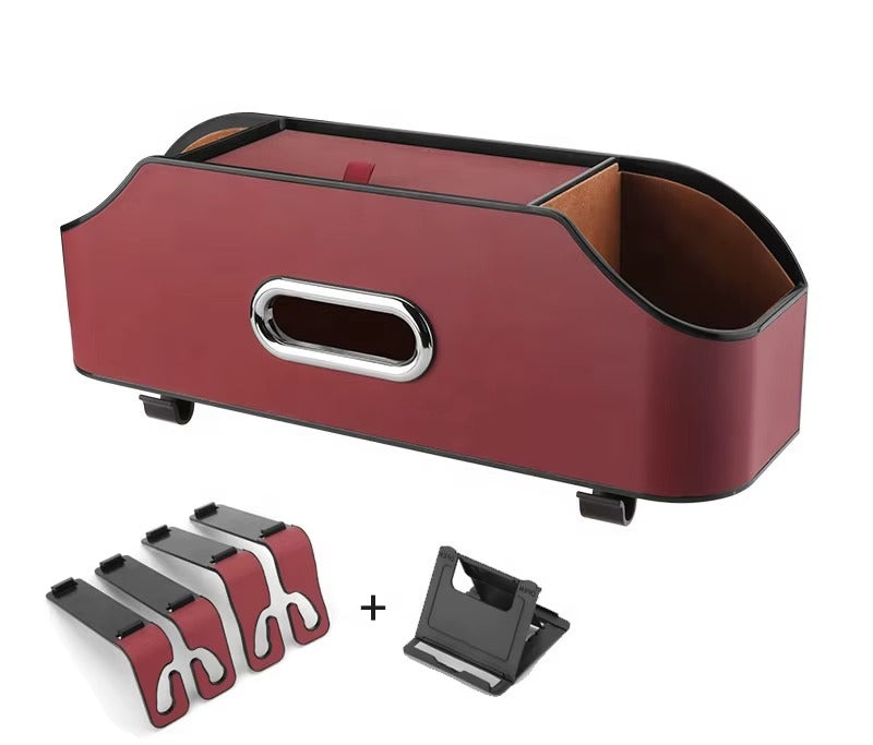 Car Backseat Organizers ( Drink Cup Holder With Tissue Storage Box )