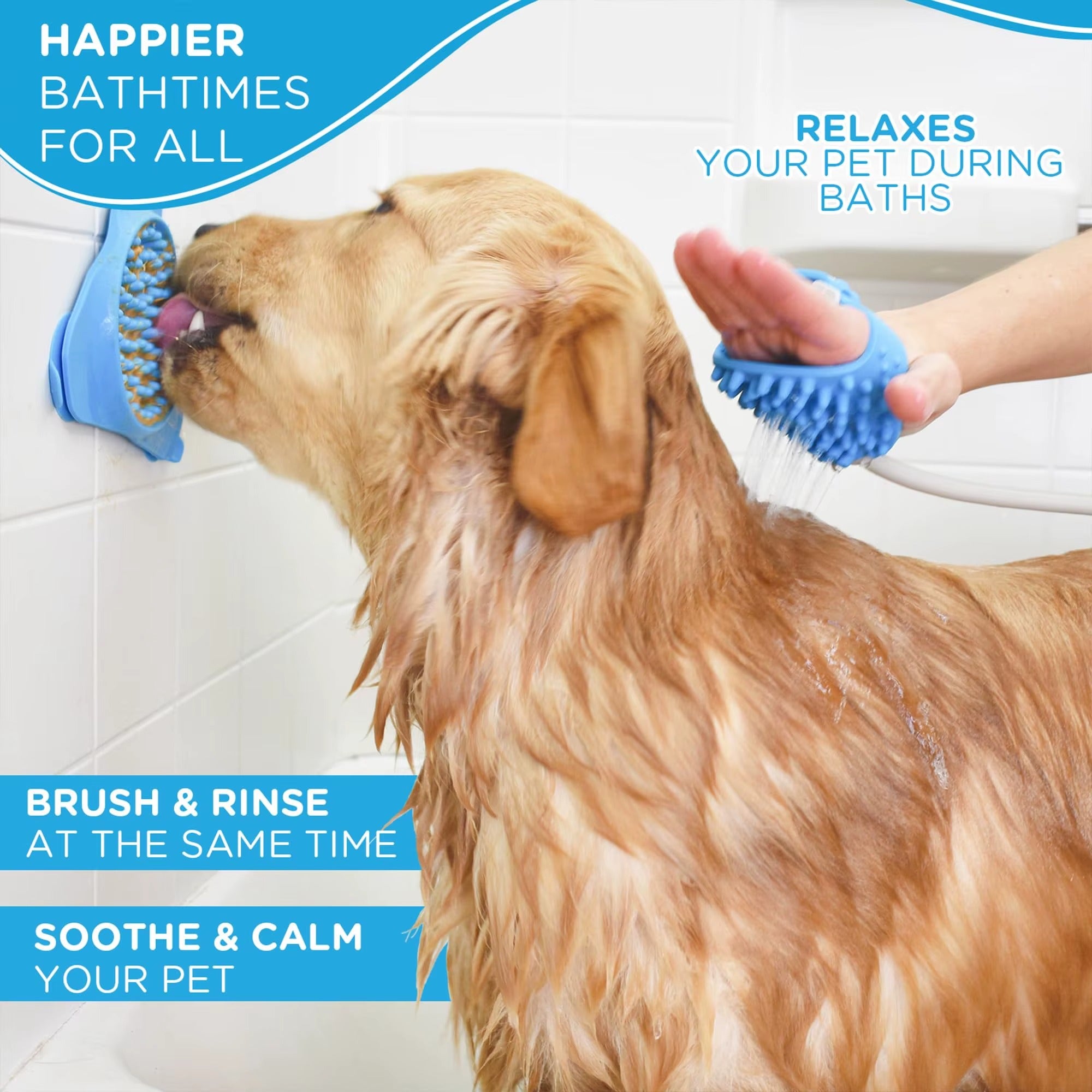 Pet Shower Sprayer and Scrubber