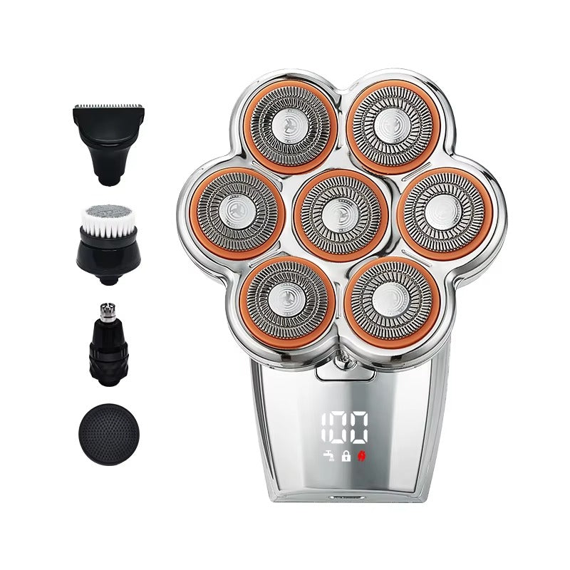 7D USB Rechargeable Electric Shaver Kit for Men