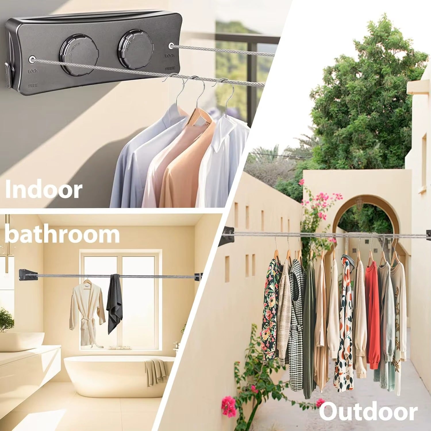 Retractable Clothes  Drying Line (4.2m)