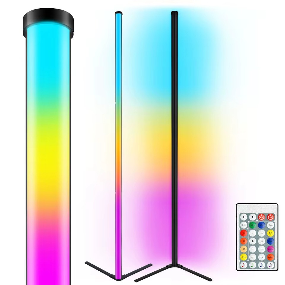 Smart Led RGB Corner Floor Lamp With RGB Remote
