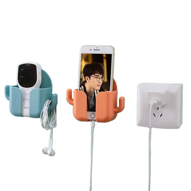 Wall Mount Plastic Phone Holder Stand