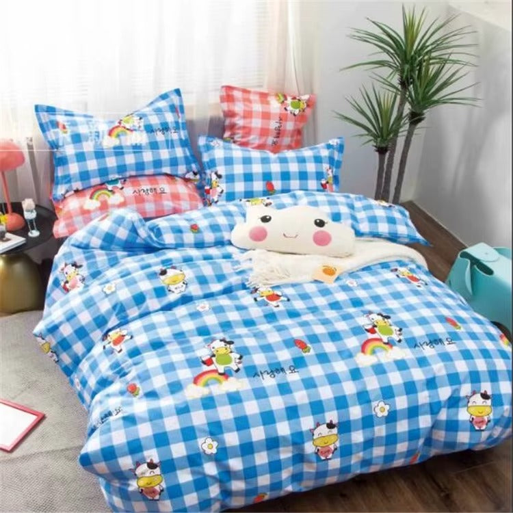 Cartoon Bedsheet Set for Kids (4pcs)
