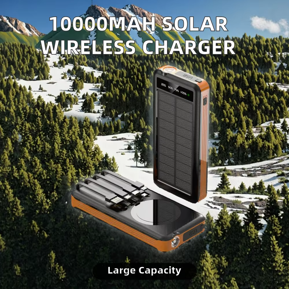 Type-C USB Solar Panel Power Bank