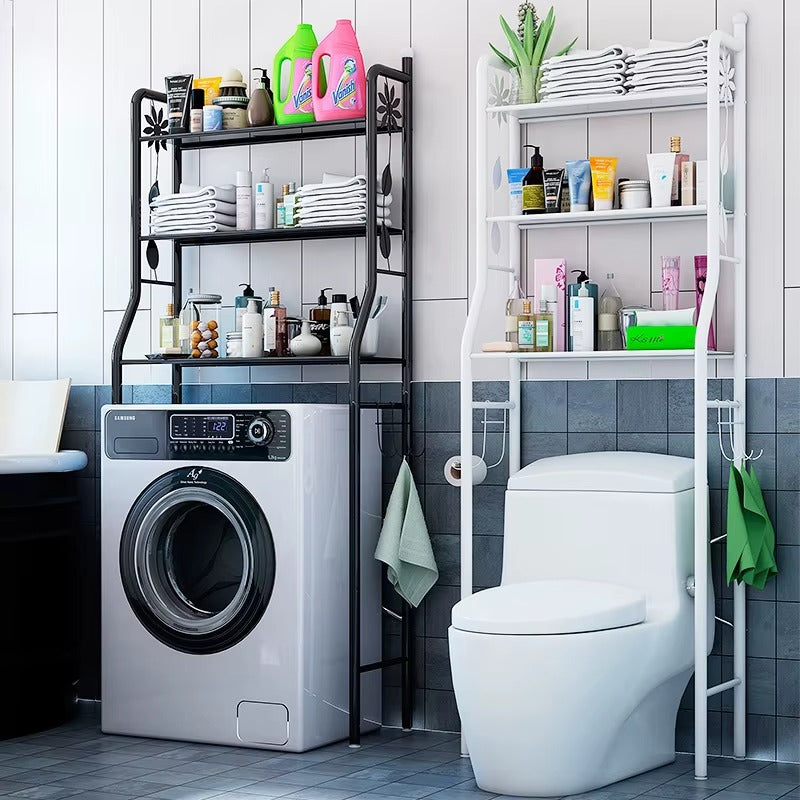 Standing Rack Steel Toilet Shelf / Washing Machine