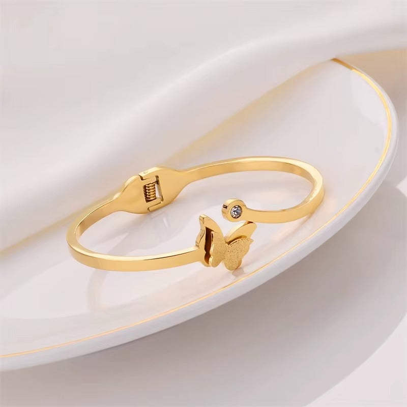 18K Gold Plated Butterfly Jewelry Set