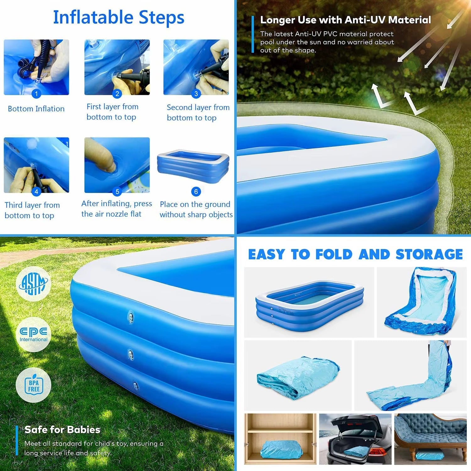 KIds Outdoor Inflatable Swimming Pool