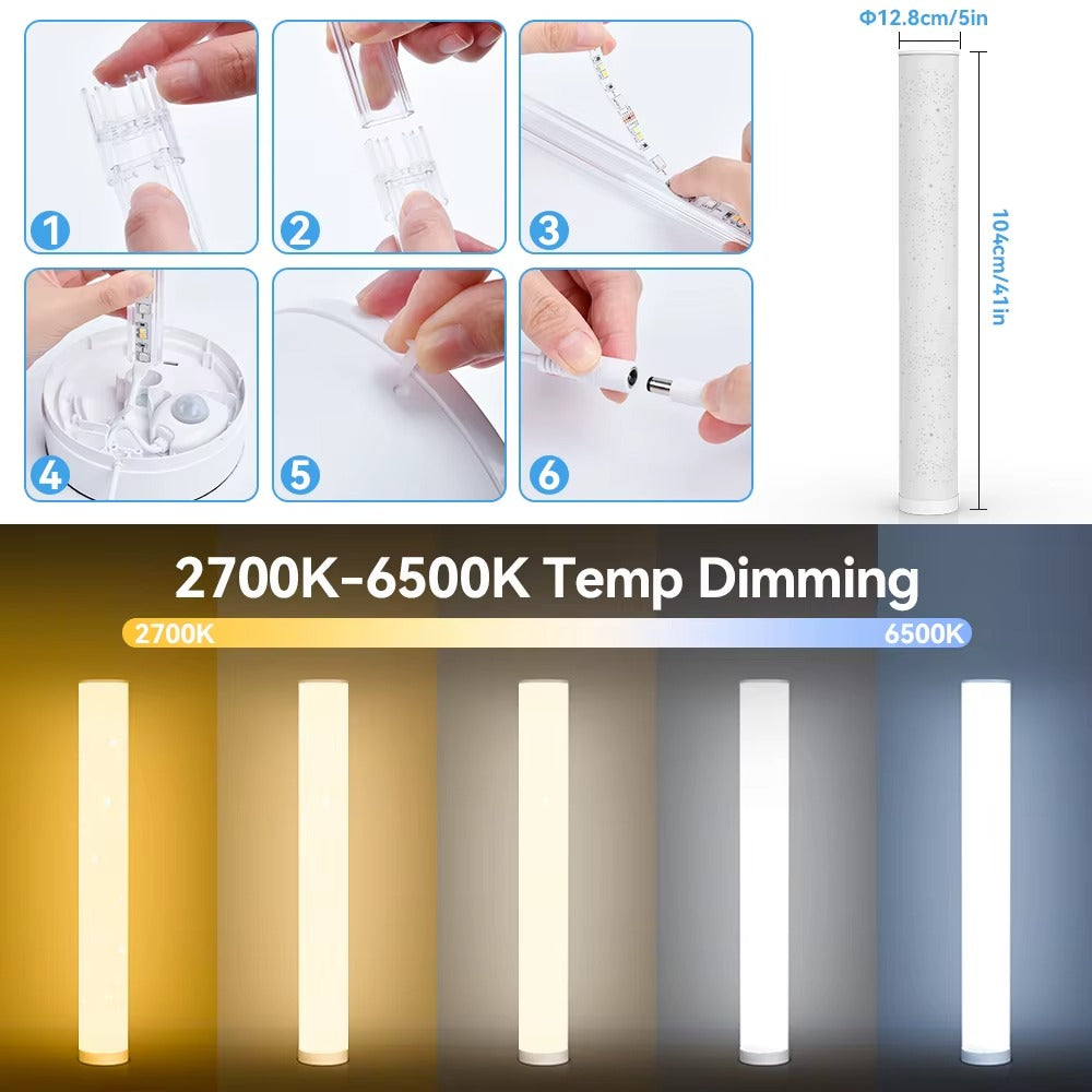 Smart Led RGB Corner Floor Lamp With RGB Remote