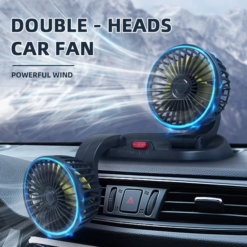 Double Head Portable Car fan