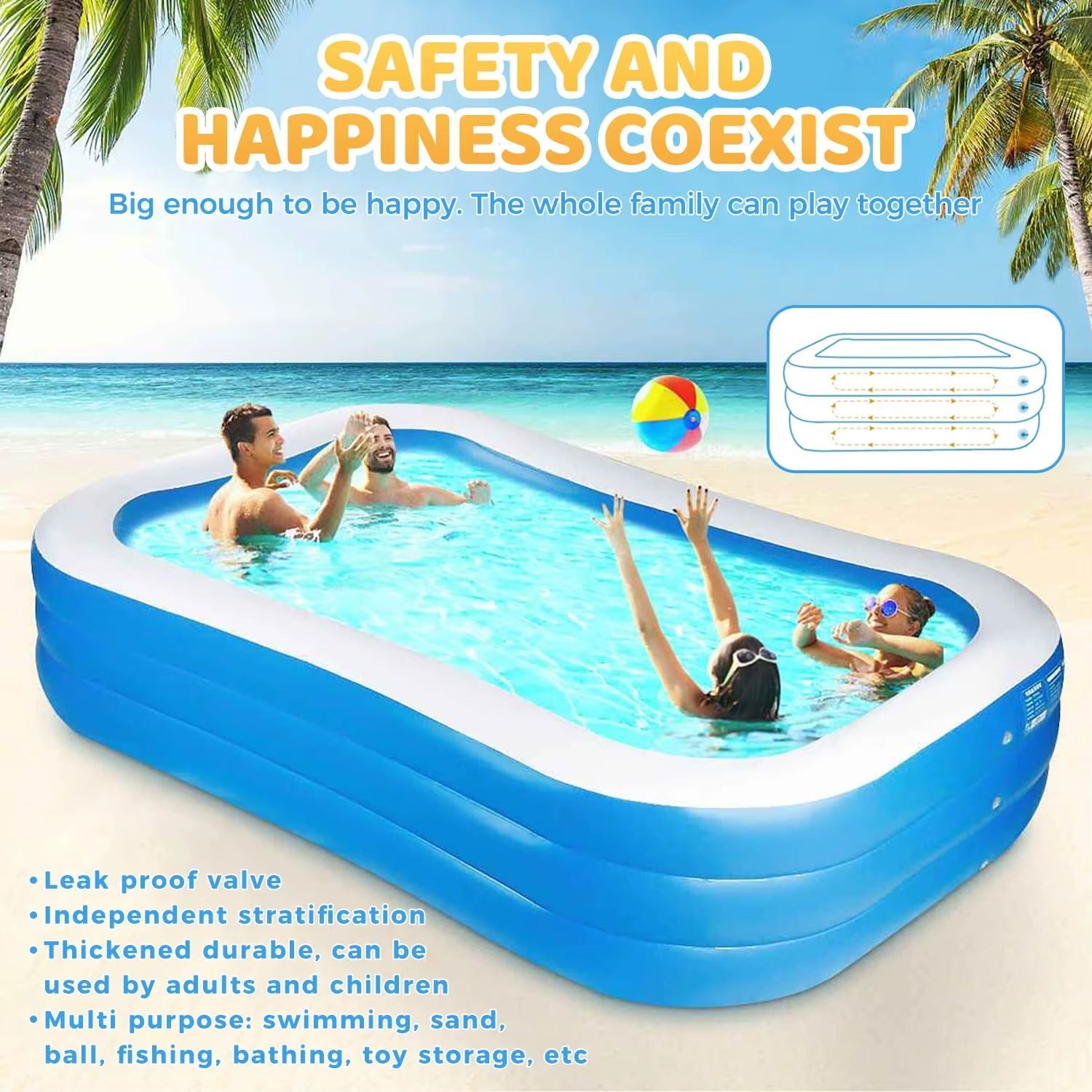 KIds Outdoor Inflatable Swimming Pool