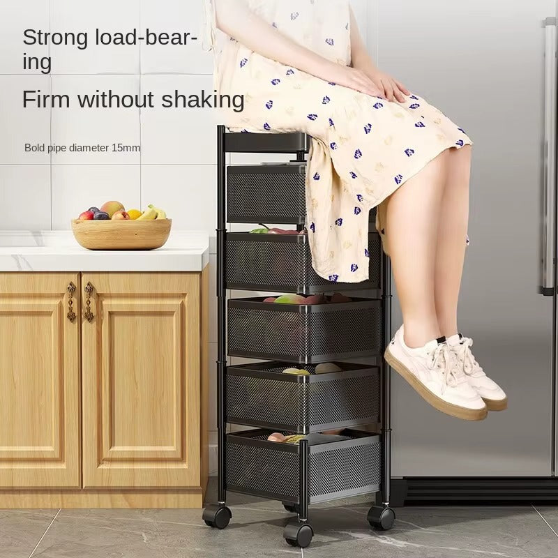 5-Layer Kitchen Trolley Storage Rack