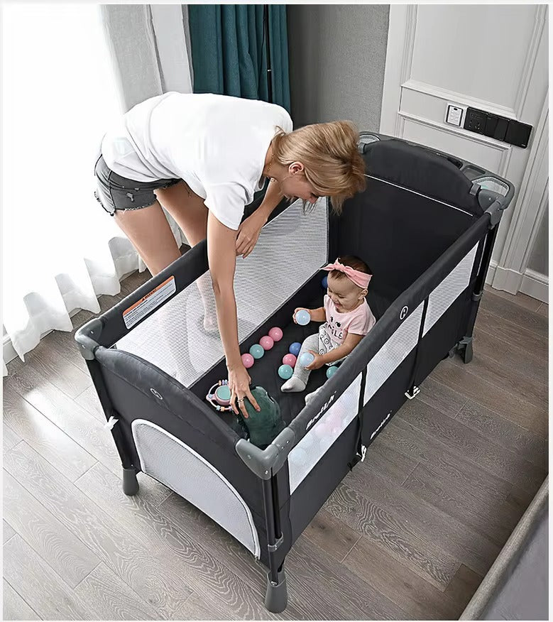 Double Layer Baby Crib