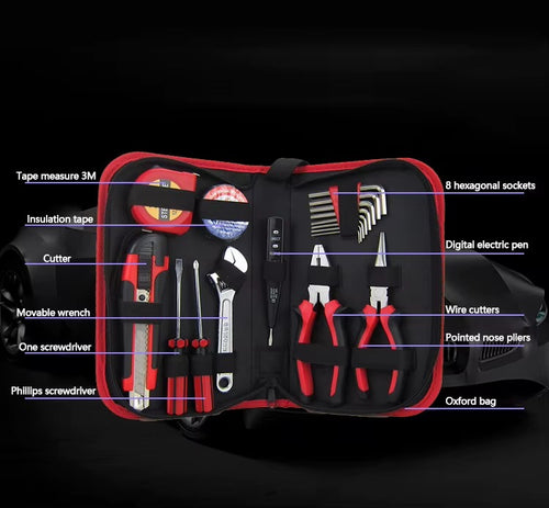 18-Piece Carbon Steel Household Tool Set