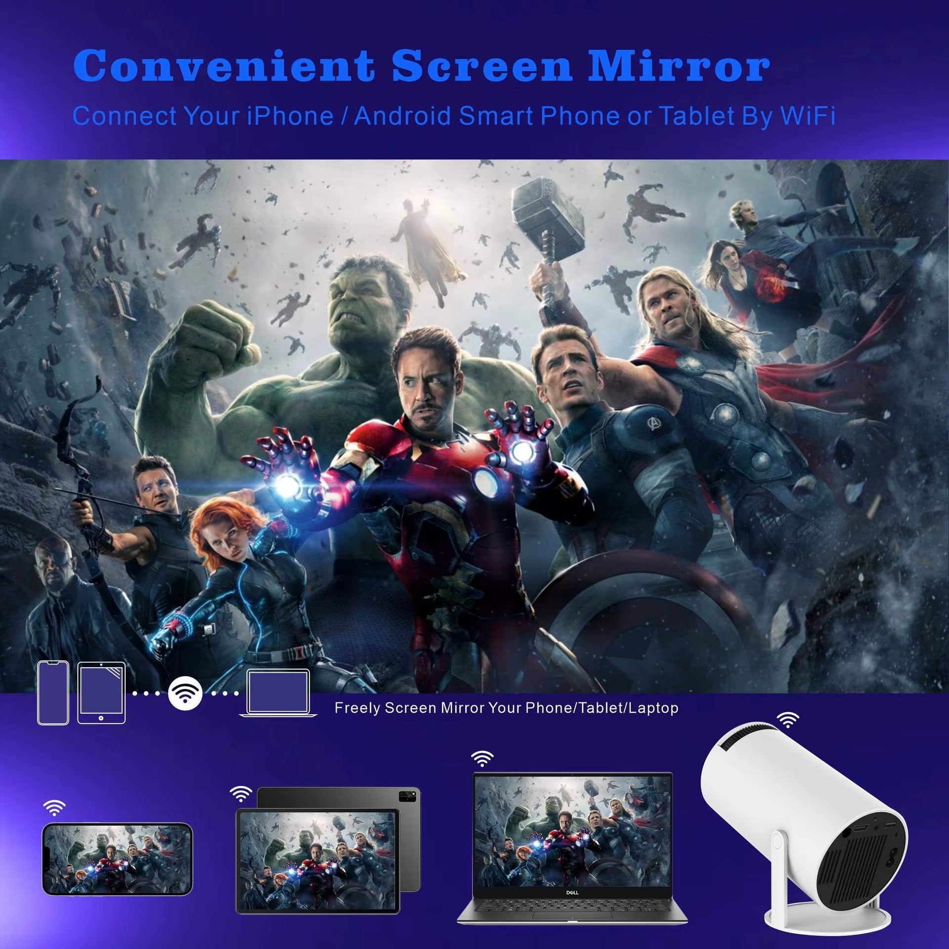 WiFi HD Smart Projector