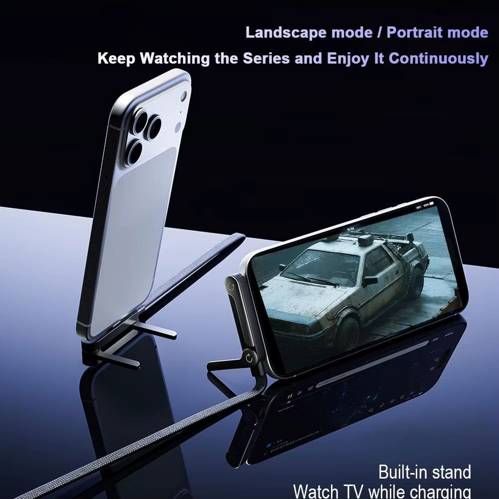 2in1 Invisible Stand Fast Charging Cable