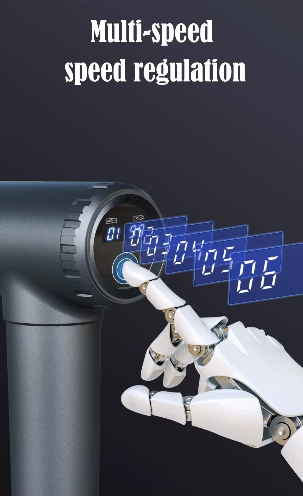Deep Tissue Handheld Massage Gun 10 Heads