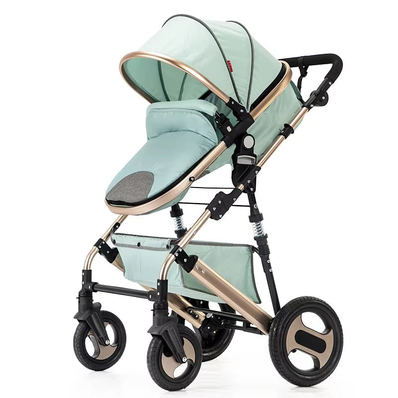 Anti-explosion Wheels High Landscape Baby Stroller