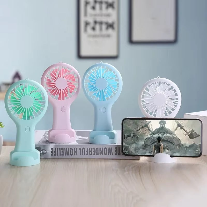 Handheld Mini Fan Portable USB Rechargeable Cooling