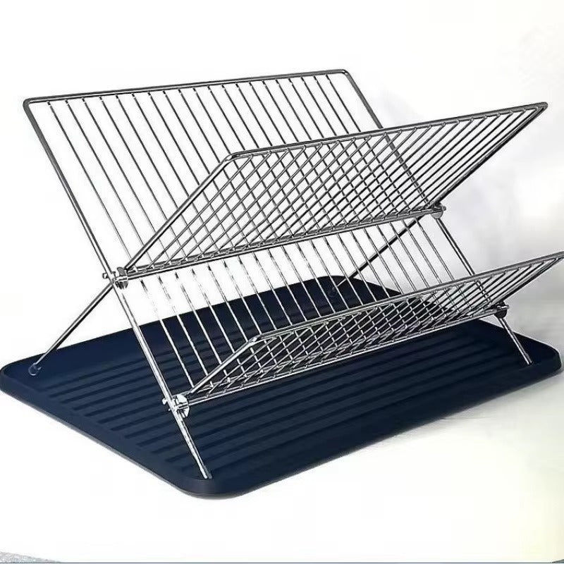 2-Tier Collapsible Dish Rack