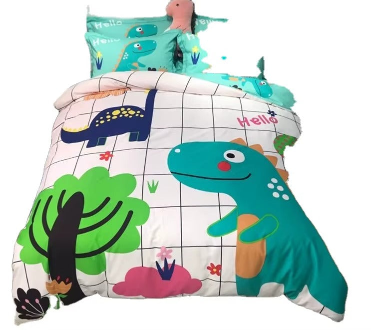 Cartoon Bedsheet Set for Kids (4pcs)