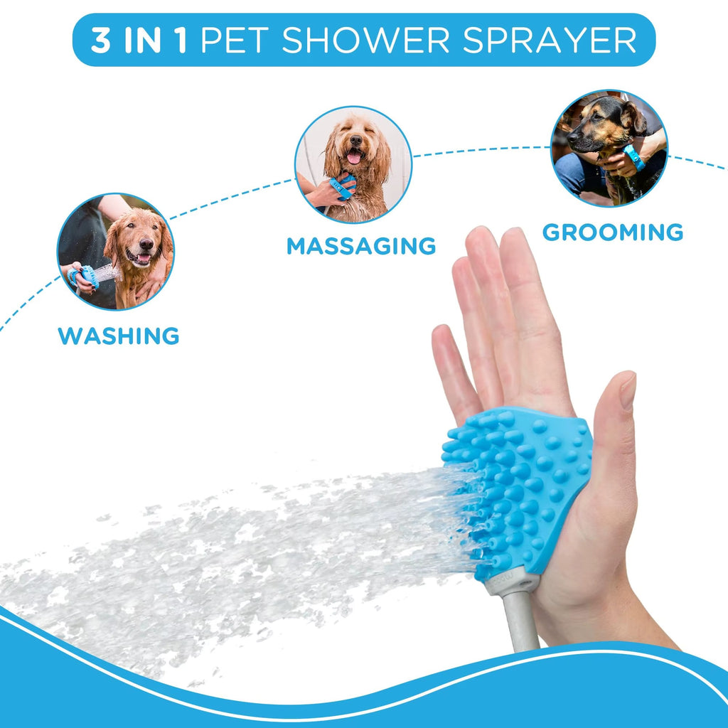 Pet Shower Sprayer and Scrubber