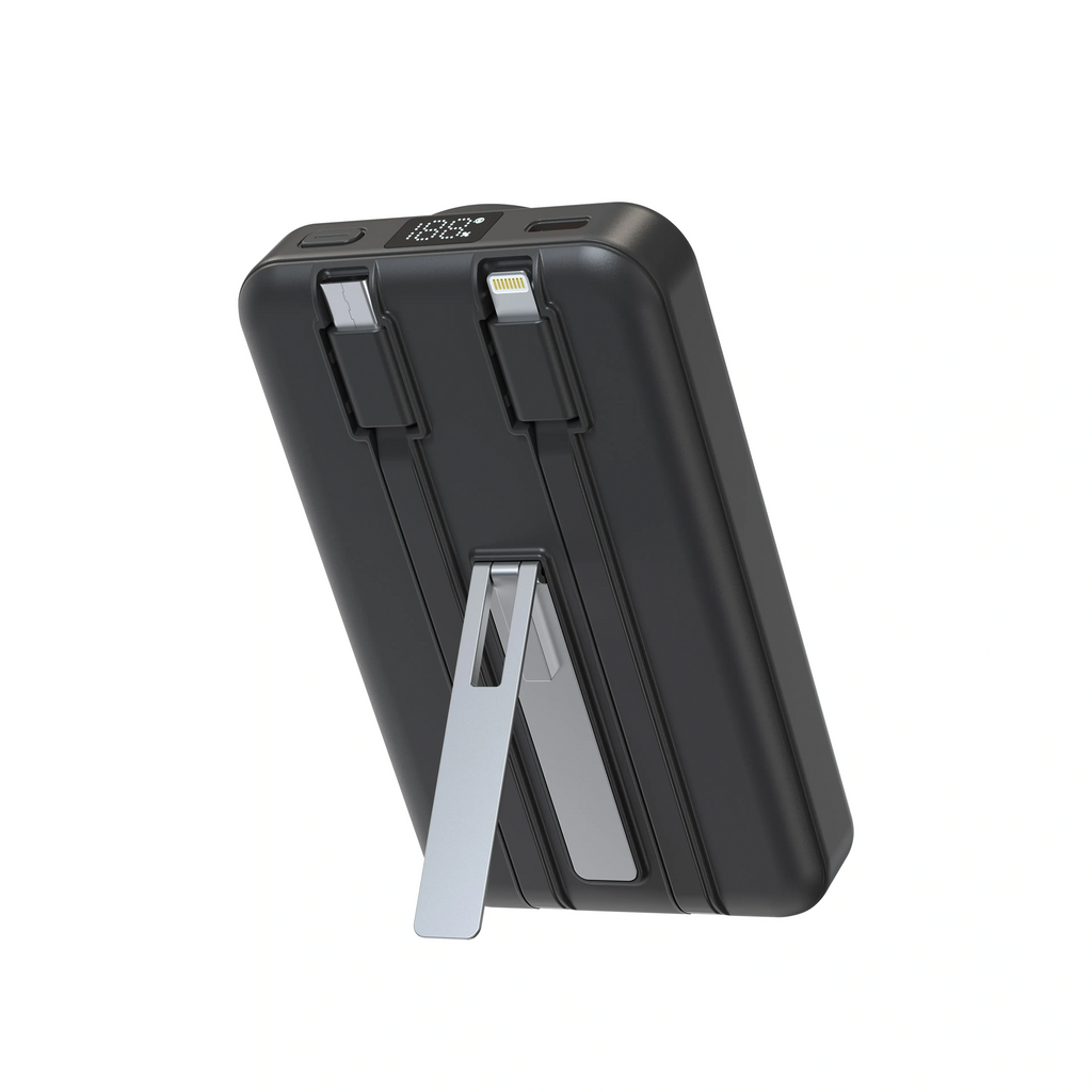 4 in 1 Magnetic Wireless Power Bank With Inbuilt Cable